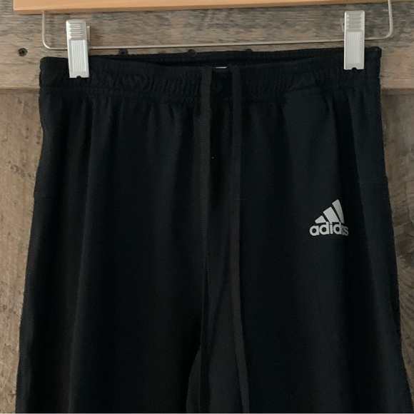 Women’s M ADIDAS SUPERNOVA CLIMAWARM Black Legging Ankle Zips Back Pocket EXC - Picture 2 of 15